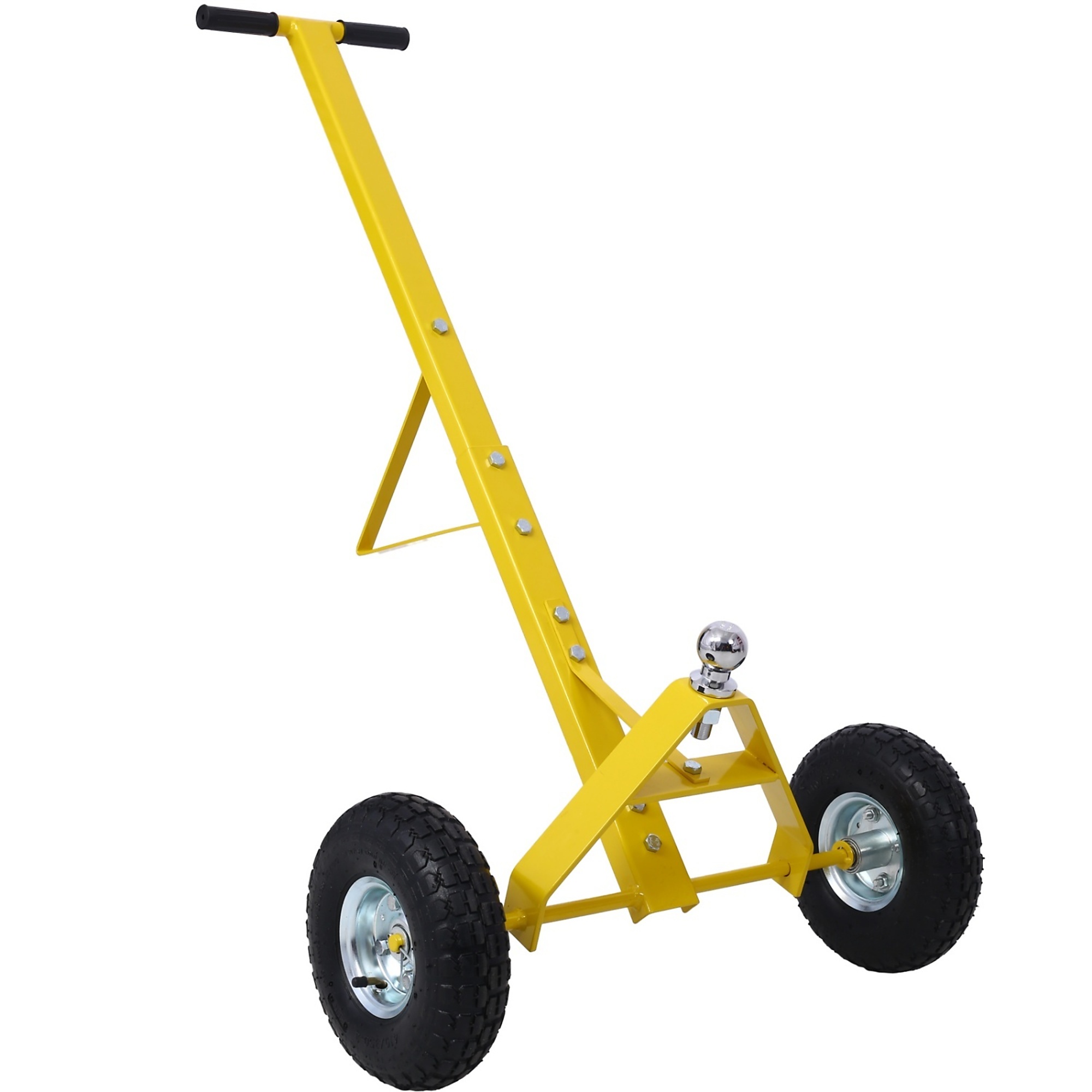 BlackTeck Trailer Dolly — 600-Lb. Capacity, Pneumatic Tires, Yellow, Model# N2-109882